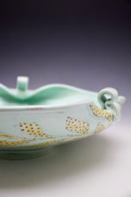 Load image into Gallery viewer, Special Serving Bowl - Porcelain Meandering Vine & Dots -  Salt Fired
