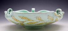 Load image into Gallery viewer, Special Serving Bowl - Porcelain Meandering Vine & Dots -  Salt Fired