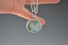 Load image into Gallery viewer, Blue Incised line with Green & Blue Pendant