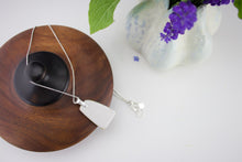 Load image into Gallery viewer, Incised Porcelain Pendant with Green and Blue