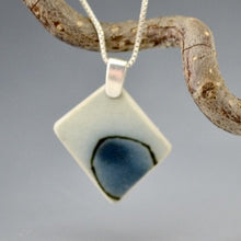 Load image into Gallery viewer, Denim Dot Pendant - Blue & White