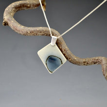 Load image into Gallery viewer, Denim Dot Pendant - Blue & White