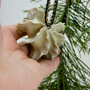 Salt Fired Porcelain - Pod Ornament