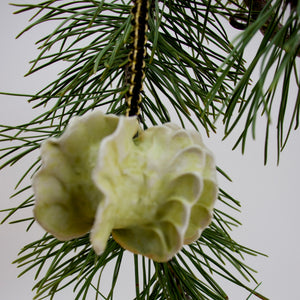 Green Glaze on Porcelain - Ornament