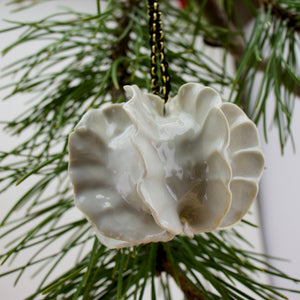 Salt Fired Porcelain - Pod Ornament