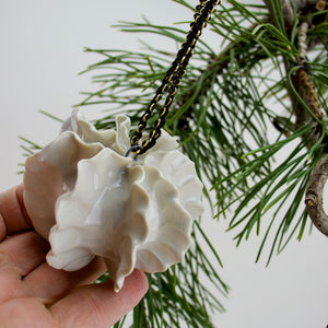 Salt Fired Porcelain - Pod Ornament