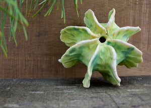 Sculpture for Wall or Table - Nature Inspired -Salt Fired Porcelain