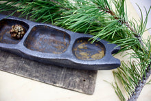 Load image into Gallery viewer, Contemporary Serving Tray- Salt Fired Black Stoneware - Glazed interior