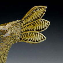 Load image into Gallery viewer, Bird Vase - Porcelain -Gold to Brown Glaze