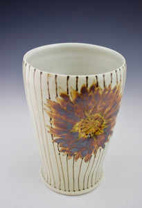 Gold to Rust - Flower Tumbler