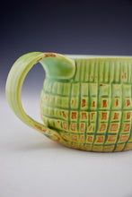 Load image into Gallery viewer, Carved Green Mug - Salt Fired