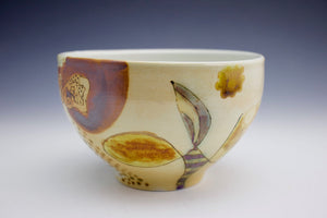Botanical Abstracts - Bowl - Salt Fired Porcelain