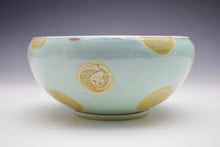 Load image into Gallery viewer, Bowl - Blushing Pinks on Porcelain with Dots -  Salt Fired