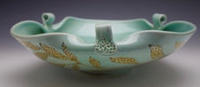 Load image into Gallery viewer, Special Serving Bowl - Porcelain Meandering Vine &amp; Dots -  Salt Fired