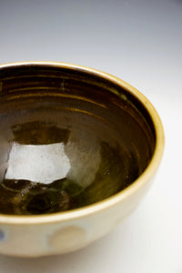 DOTS- Water Etched - Bowl - Salt Fired Porcelain