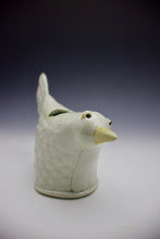 Load image into Gallery viewer, Bird Vase - Winter White with dots - Salt Fired Porcelain