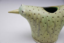 Load image into Gallery viewer, Bird Vase - Special Glaze Effects and Dots - Salt Fired Porcelain
