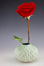 Load image into Gallery viewer, Pod Vase -Carved Facets - LIght Blue to White