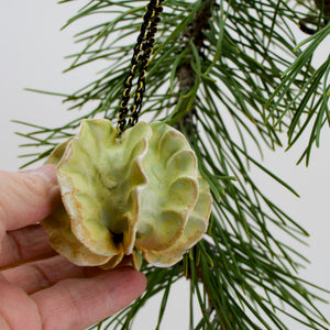 Green Glaze on Porcelain - Ornament