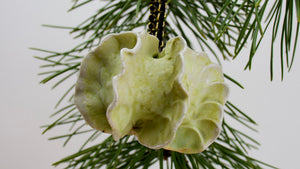 Green Glaze on Porcelain - Ornament