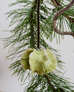 Green Glaze on Porcelain - Ornament