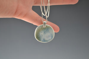 Blue Incised line with Green & Blue Pendant