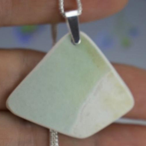 Shield Porcelain Pendant
