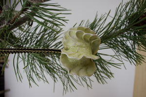 Green Glaze on Porcelain - Ornament