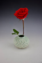 Load image into Gallery viewer, Pod Vase -Carved Facets - LIght Blue to White
