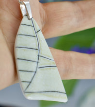 Load image into Gallery viewer, Incised Line - Porcelain Pendant