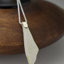 Load image into Gallery viewer, Incised Line - Pendant In Bone White &amp; Lt. Blue