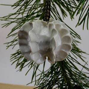 Salt Fired Porcelain - Pod Ornament