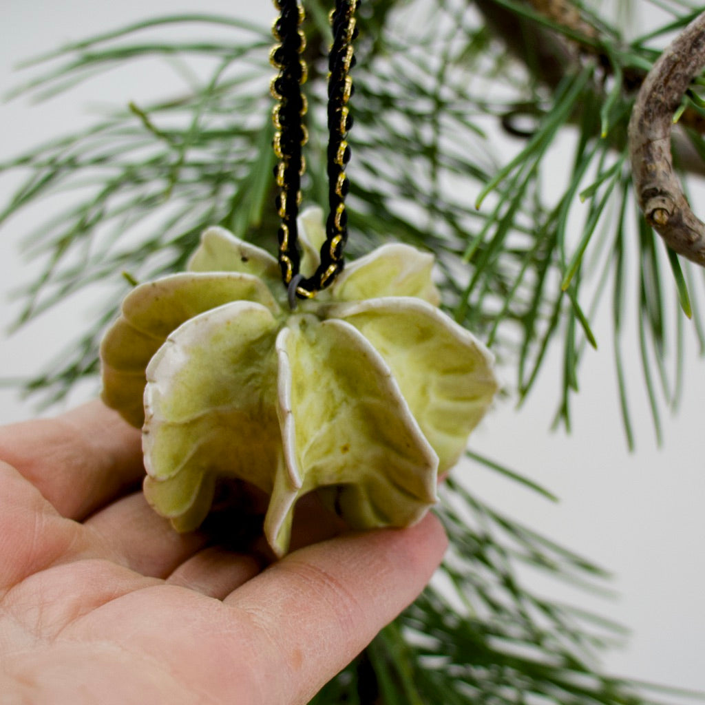 Green Glaze on Porcelain - Ornament