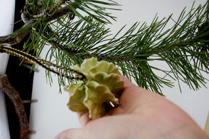 Green Glaze on Porcelain - Ornament