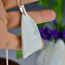 Load image into Gallery viewer, Incised Line - Porcelain Pendant