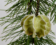 Load image into Gallery viewer, Green Glaze on Porcelain - Ornament