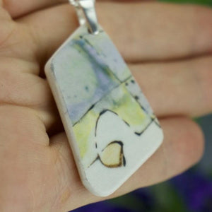 Abstracts - Porcelain Shard Pendant