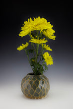 Load image into Gallery viewer, Pod Vase -Carved Facets - Salt Fired Woo Blue
