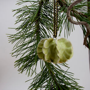 Green Glaze on Porcelain - Ornament