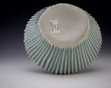 Load image into Gallery viewer, Carved Celedon Skirt Vase