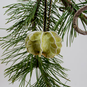 Green Glaze on Porcelain - Ornament